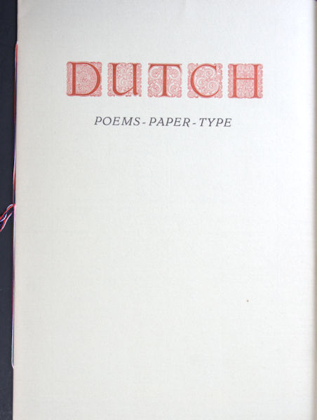 Achterberg, Gerrit. - Dutch. Poems - paper - type