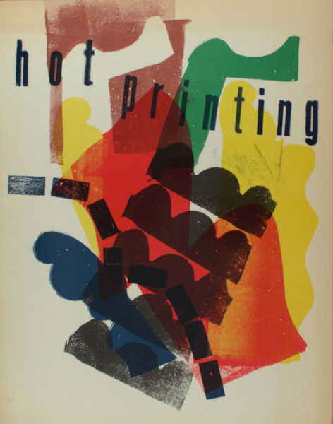 Martinet, J. (ed.). - Hot Printing. Catalogue of the 'druksel' prints and interim catalogues of general printed matter, lithographs, etchings, woodcuts, typewriter compositions and paintings by Hendrik Nicolaas Werkman.