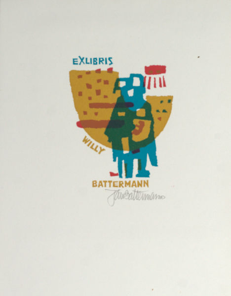 Battermann, Jan. - Exlibris voor Willy Battermann