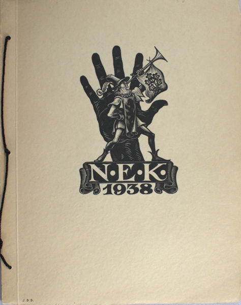 N.E.K. - Uitgave van de Groot-Nederlandsche Kring van vrienden, verzamelaars en ontwerpers van exlibris en gelegenheidsgrafiek 1938.