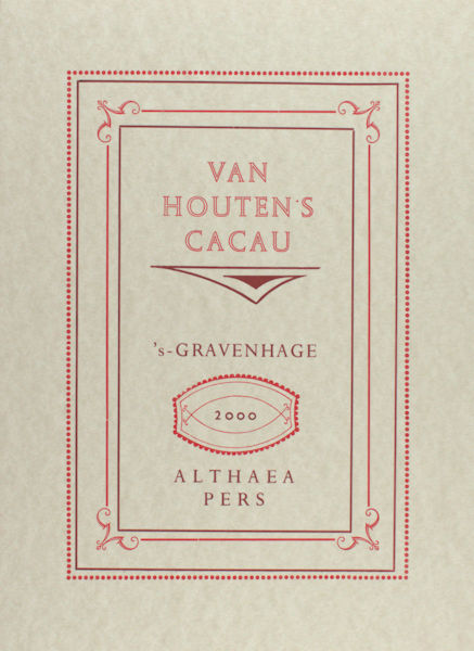 Westen, R. van. - Van Houten's Cacau.