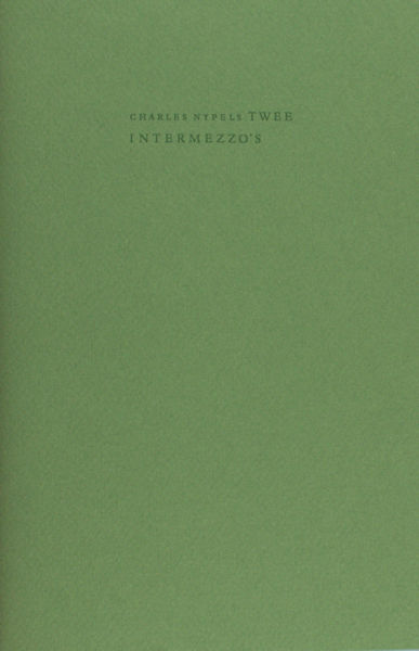 Nypels, Charles. - Twee intermezzo's.