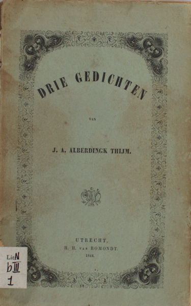 Alberdingk Thijm, J.A. - Drie gedichten.