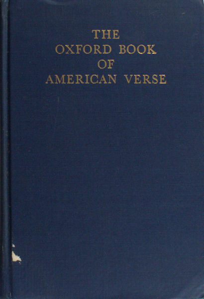 Matthiessen, F.O. (Chosen + introduction). - The Oxford Book of American Verse.