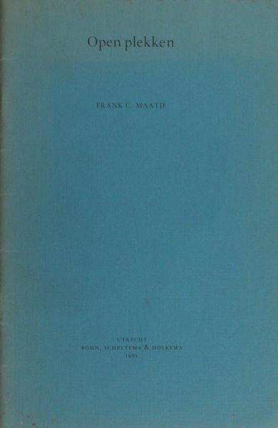 Maatje, Frank C. - Open plekken.