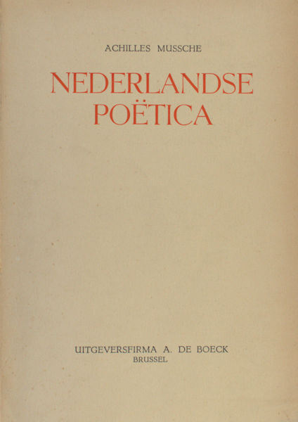 Mussche, Achilles . - Nederlandse Potica.